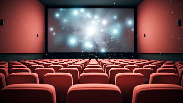 奶奶陪我一起看电影